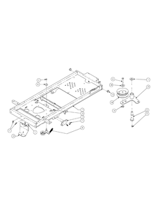 Frame Assembly Diagram and Parts List for ENFORCER44 53BI3AGF050-19HP Cub Cadet Lawn Tractor